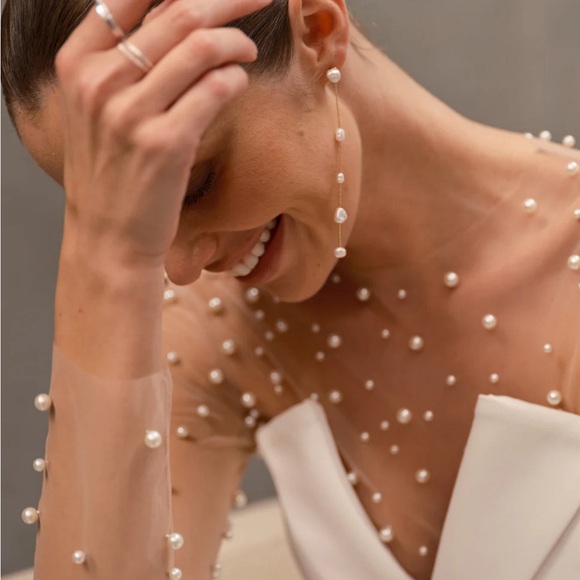 NADINE MERABI Pearl Bodysuit - Picture 5 of 7